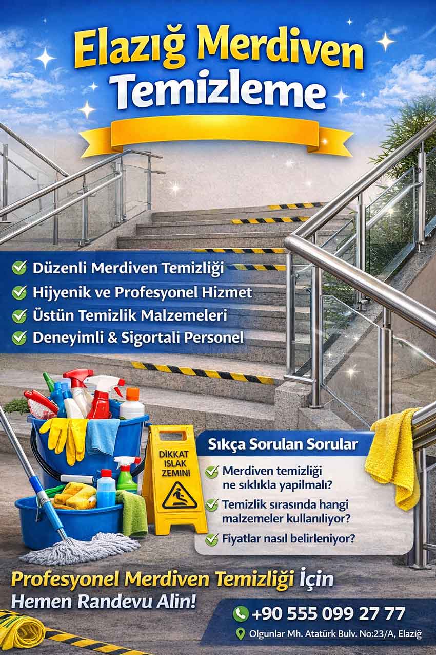 Elazığ-Merdiven-Temizliği